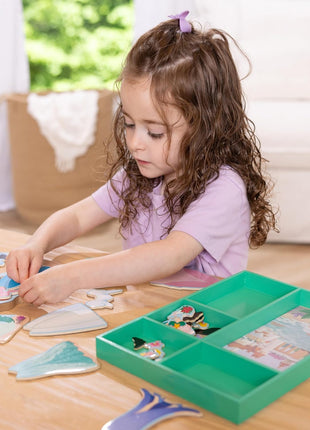 Melissa & Doug Disney Princess Ariel Magnetic Dress-Up Wooden Doll Pretend Play Set (30+ Pieces)