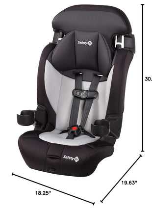 Safety 1st Grand 2-in-1 Booster Car Seat, Converts from High Back to Belt-Positioning Booster, High Back Seat for Kids 30-65, and Belt-Positioning 40-100 Pounds, Black Sparrow