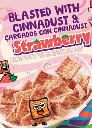 Cinnamon Toast Crunch Breakfast Cereal, Crispy Strawberry Cereal, Family Size, 18.8 oz