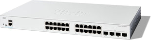 Cisco Catalyst 1300-24T-4G Managed Switch, 24 Port GE, 4x1GE SFP, Limited Lifetime Protection (C1300-24T-4G)