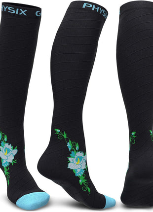 Physix Gear Compression Socks 20-30 mmHg - Men & Women - Running, Nurses, Shin Splints, Flight, Travel