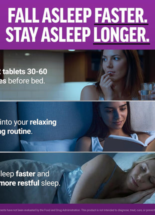Force Factor Somnapure Drug-Free Sleep Aid for Adults | with Melatonin & Valerian, Non-Habit-Forming Sleeping Pills, Fall Asleep Faster, Wake Up Refreshed, 60 Tablets