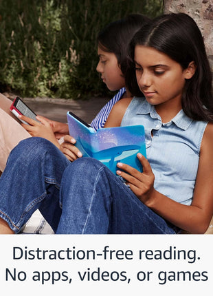 Amazon Kindle Kids 16GB (newest model) - If it breaks, we will replace it, includes ad-free books and cover, with glare-free display, faster page turns - Space Whale