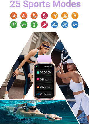Amzhero Health Fitness Tracker with 24/7 Heart Rate, Blood Oxygen, Blood Pressure, Sleep Tracker, 5ATM Waterproof Activity Trackers with Step Tracker, Pedometer (S & L Bands Included)