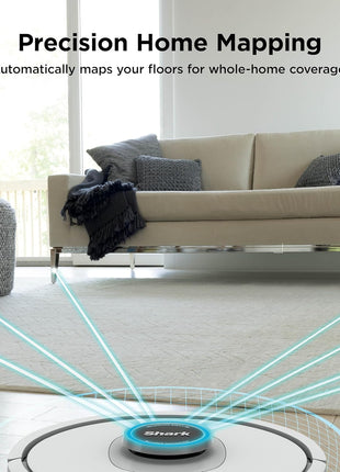 Shark AI Ultra Robot Vacuum, Black/Silver, AV2511AE | Matrix Clean, 360° LiDAR Home Mapping, 60-Day Bagless Self-Empty Base, Self-Cleaning Brushroll, Works with Alexa, Wi-Fi