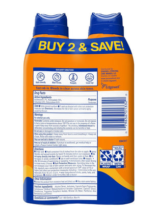 Banana Boat Sport Ultra SPF 50 Sunscreen Spray | Banana Boat Sunscreen Spray SPF 50, Water Resistant, Oxybenzone Free, Sunblock, 6oz each Twin Pack