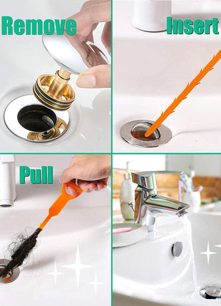 Drain Snake Hair Drain Clog Remover - 3 Pack Shower Snake Sink Unclogger Tool with Exquisite Packaging