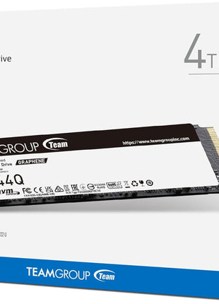 TEAMGROUP MP44Q 4TB SLC Cache Gen 4x4 M.2 2280 PCIe 4.0 w/NVMe Laptop Desktop NUC NAS SSD Read/Write Speed up to 7000/5900MB/s TM8FFD004T0C101