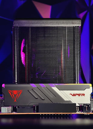 Patriot Memory Viper Venom RGB DDR5 RAM 32GB (2X16GB) 6400MHz CL32 1.4v UDIMM Desktop Gaming Memory Kit Compatible with Intel XMP - PVVR532G640C32K
