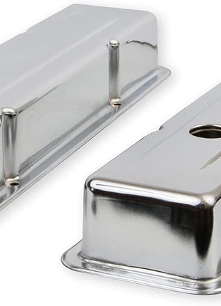 Mr. Gasket 9800 Chrome Valve Covers - Dual Cap Holes