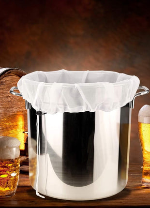 Brew Bags Reusable 3 Pack, Extra Large 26"x22" Fine Mesh Strainer Bag for Home Brewing Hops Grains Wine Beer Making Drawstring Straining Brew in a Bag