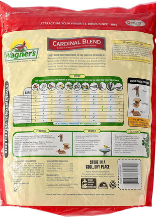 Wagner's 62032 Cardinal Blend Wild Bird Food, 6-Pound Bag