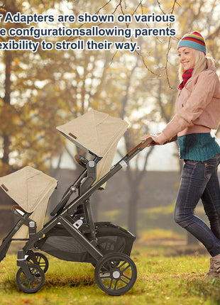 UTNVBTR Upper Adapter Accessories Compatible with UPPAbaby Vista, Vista V2, and Vista V3 Strollers – Secure Fit for Bassinet, Toddler Seat, Aria, Mesa V2, or Mesa Max Infant Car Seats – 1 Set