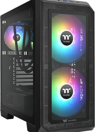 Thermaltake CT200 ARGB PWM Fan Single Pack, PWM Controlled 500~900 rpm, 5V Motherboard Sync, 16.8 Million Color 9 Addressable LEDs, Airflow 131.6 CFM, Hydraulic Bearing, 200mm, Black, CL-F179-PL20SW-A