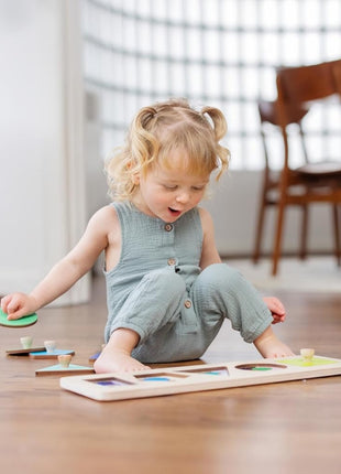 LOVEVERY | Friends of All Shapes Puzzle | Montessori Toddler Toy, Ages 16 Months+