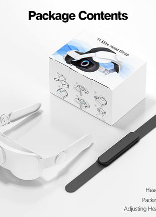 VZNEK Head Strap Compatible with Oculus Quest 2,Meta Quest 2 Accessories Adjustable Elite Strap Replacement for Enhanced Comfort Support and Gaming Immersion in VR (Without Battery)