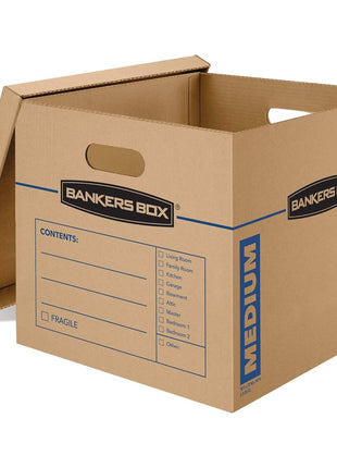 Bankers Box Medium Classic Moving Box 20 Pack, Reinforced Handles, Tape-Free Assembly, Box with Lid, 19-in x 14.5-in x 15.5-in (8817202)