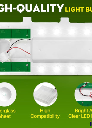 LED Module Light Replacement For Whirlpool WRX735SDBH02 WRX735SDBM04 WRX735SDHB00 WRX735SDHV00 WRX735SDHW00 WRX735SDHZ00 WRX735SDHZ01 Refrigerator