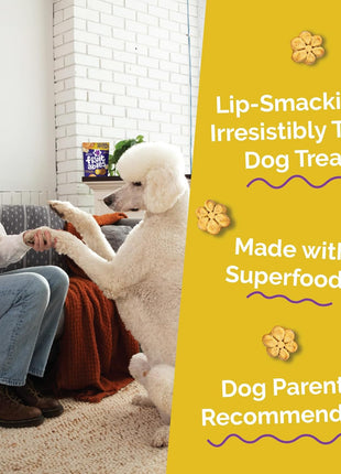 Fruitables Baked Dog Treats, Healthy Pumpkin Treat for Dogs, Low Calorie & Delicious, No Wheat, Corn or Soy, Made in the USA, Pumpkin and Banana Flavor, 7oz