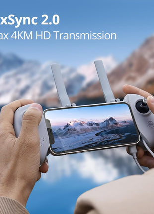Potensic ATOM SE GPS Drone with 4K EIS Camera, Under 249g, 62 Mins Flight, 4KM FPV Transmission, Brushless Motor, Max Speed 16m/s, Auto Return, Lightweight and Foldable Drone for Adults Beginner