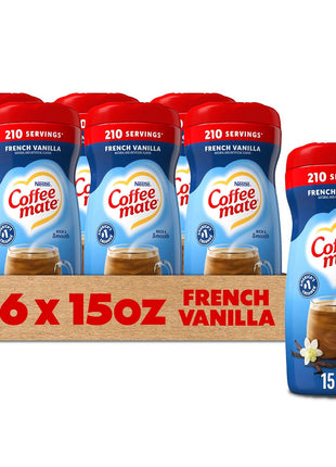 Coffee-mate French Vanilla Powdered Coffee Creamer, 15-Ounce Packages (Pack of 6)