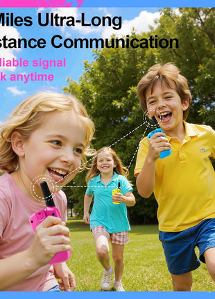 Walkie Talkies for Kids Games Outdoor Toys for 3-12 Year Old Boys Girls, 3 Miles Long Range Walkie Talkie to Camping Hiking, 4 Year Old Girl Birthday Gifts for 3 4 5 6 7 8 9 Year Old Boy Girl Gift