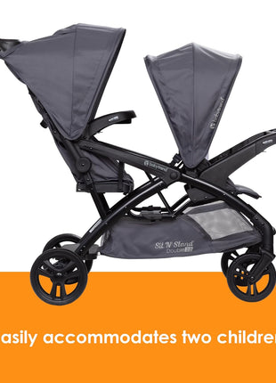 Baby Trend Sit N' StandÂ® Double 2.0 Stroller, Dash Grey
