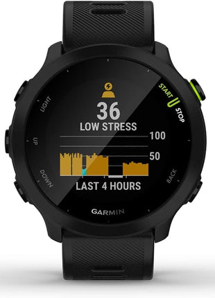 Garmin Forerunner 55, GPS Running Watch with Daily Suggested Workouts, Up to 2 Weeks of Battery Life, Black - 010-02562-00