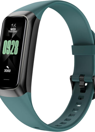 Fitness Tracker with 24/7 Blood Oxygen Heart Rate and Sleep Monitor,IP68 Waterproof,1.10''AMOLED Touch Color Screen,Step Counter Health Activity Trackers for Women Men (Green)