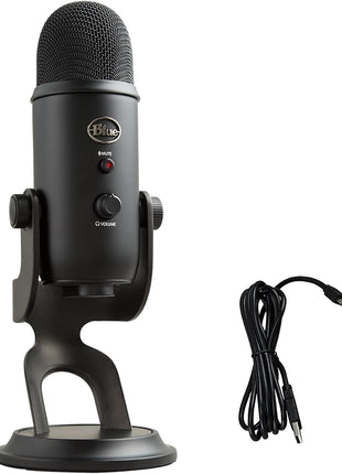 Logitech for Creators Blue Microphones Yeti USB Microphone (Blackout)