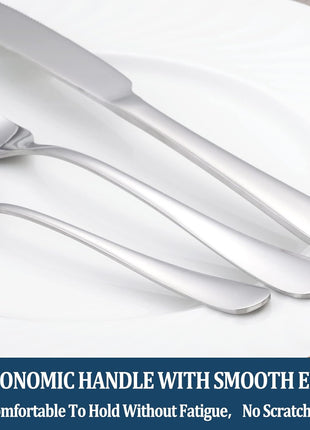 Dinner Forks,Set of 16 Top Food Grade Stainless Steel Silverware Forks,Table Forks,Flatware Forks,8 Inches,Mirror Finish & Dishwasher Safe,Use for Home,Kitchen or Restaurant