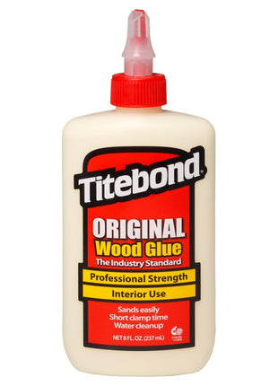 Titebond Original Wood Glue 5063, Industry Standard for Woodworking, Furniture Repair/Assembly, Construction, Home Repair or Modeling, 8 oz