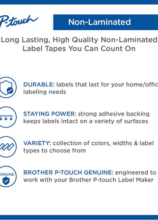 Brother BRTM831 - Brother P-Touch Nonlaminated M Series Tape Cartridge