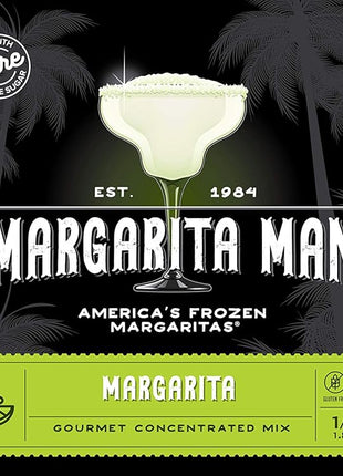 Margarita Man® Margarita Mix Concentrate | 64oz bottle, Makes 75 drinks, Bars, Restaurants, At Home, Pure cane sugar