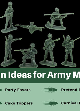 U. S. Toy DELUXE BAG OF CLASSIC TOY GREEN ARMY SOLDIERS - 36 Pc. (USTVL47)
