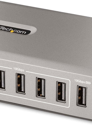 StarTech.com 10-Port USB-C Hub - 8X USB-A/2x USB-C - Self-Powered w/65W Power Supply - USB 3.1 10Gbps - Desktop/Laptop USB Hub w/USB-IF Certified 3ft Locking Cable, USB C Splitter, TAA