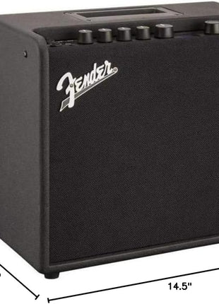 Fender Mustang LT25 Guitar Amp, 25 Watt Combo Amp, with 2 Year Warranty, 30 Preset Effects with USB Audio Interface for Recording