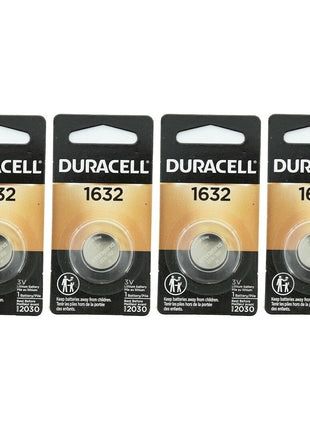 DURACELL 1632 Lithium Coin Battery Pack of 4