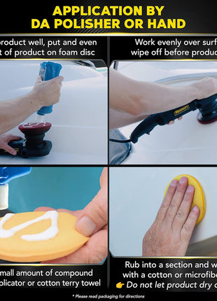 Meguiar's Marine/RV One Step Compound, M6732, Removes Oxidation, Stains, Scratches, and Water Spots, Restores Color and Shine to Fiberglass Gel Coat Finishes, Christmas Gift Ideas for Car Dads, 32 Oz