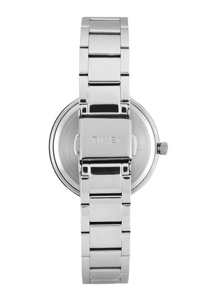 TIMEX Silver Round Dial Analog Women's Watch - TWEL18730