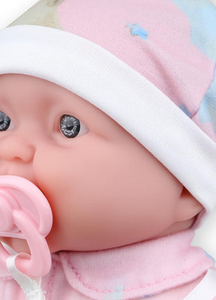 Twins 13" Realistic Soft Body Baby Dolls | JC Toys - Berenguer Boutique | Twins Gift Set with Removable Outfits and Accessories | Pink and Blue | Caucasian | Ages 2+