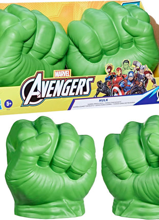 Marvel Hulk Gamma Smash Fists, Soft Foam Role Play Toy, Avengers Super Hero Toys for Kids Ages 5 and Up