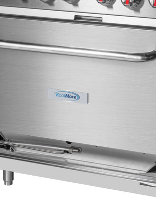 KoolMore 60 in. 6 Burner Commercial Liquid Propane Range with 24 in. Griddle and Broiler (KM-CRGB60-LP)