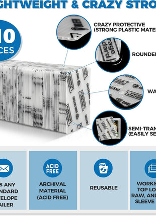 Trading Card Shipping Protectors - Premium Ultra Strong Plastic Inserts - 110 Pack - 3.5'' x 4.5''