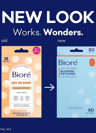 Biore Cover & Conquer Blemish Patches, Ultra-Thin Hydrocolloid, 30 Ct | Medical Grade Design, Covers Zits & Blemishes, Discreet Wear, HSA/FSA Approved, Helps Protect Spots