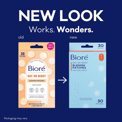 Biore Cover & Conquer Blemish Patches, Ultra-Thin Hydrocolloid, 30 Ct | Medical Grade Design, Covers Zits & Blemishes, Discreet Wear, HSA/FSA Approved, Helps Protect Spots