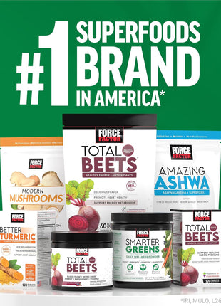 Force Factor Smarter Greens Superfoods Powder for Gut Health & Digestion | Greens Powder with Probiotics, Prebiotics & Digestive Enzymes to Reduce Bloating, Pomegranate Berry, 30 Servings