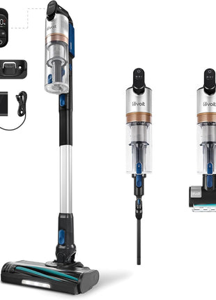 Levoit Cordless Vacuum Cleaner, Anti-Tangle for Pet Hair, Up to 50 Minutes | Powerful Suction, Lightweight, Rechargeable, Versatile for Carpets & Hard Floors, 180° Lay-Flat Design, LVAC-200