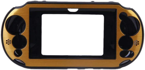 OSTENT Colorful Aluminum Metal Skin Protective Cover Case for Sony PS Vita PSV PCH-2000 - Color Gold