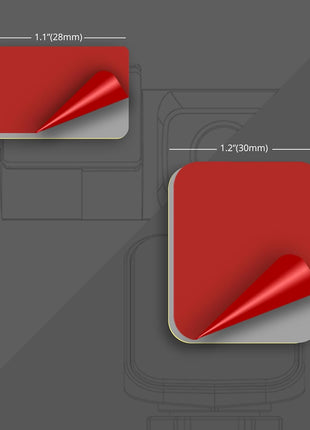 Double-Sided Adhesive Pads for Dash Cam Mount – High-Bond Mounting Tape for Windshield & Dashboard with Surface Protection Film – Clean Removal, Secure Hold
